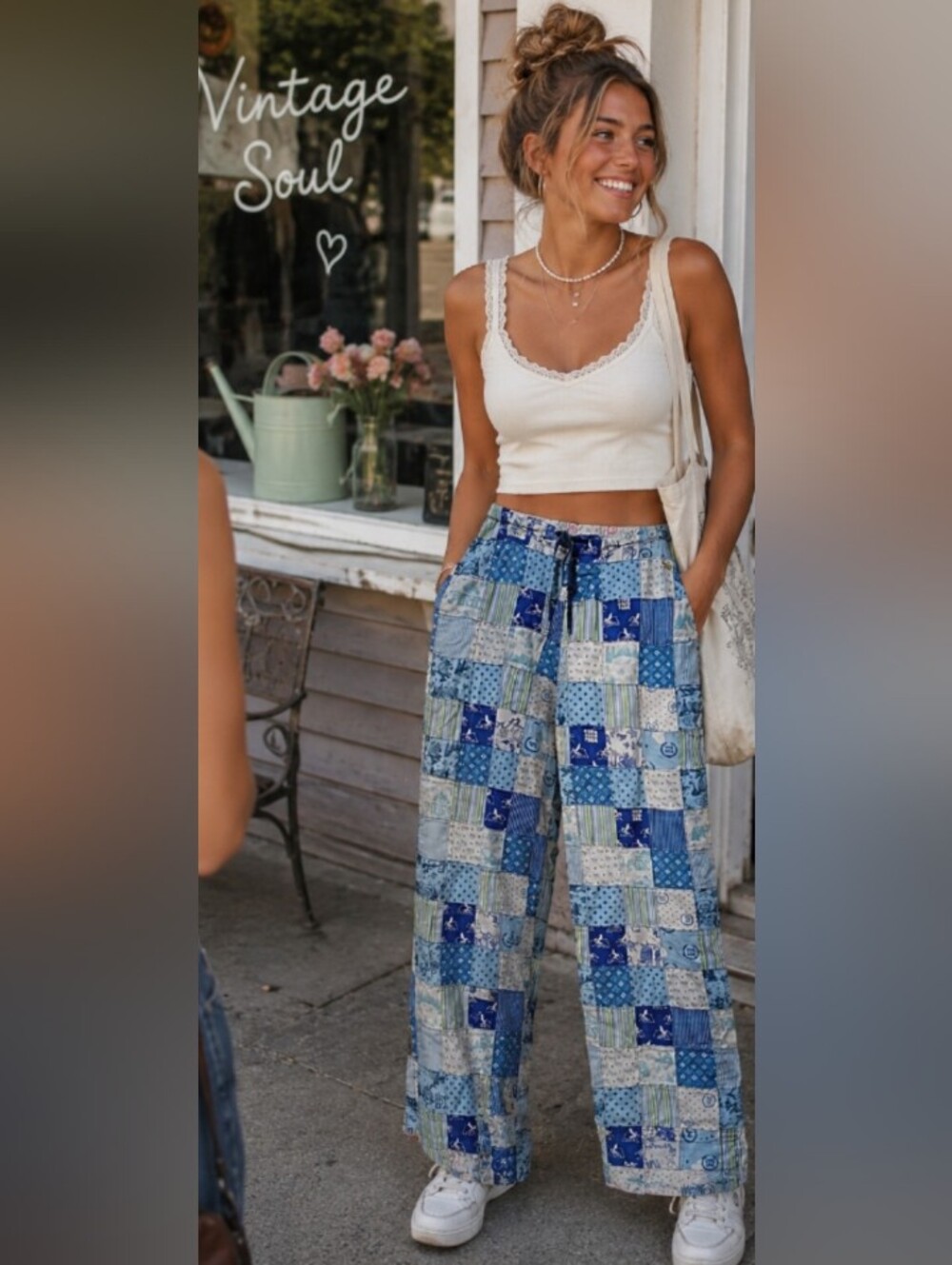 Vintage Y2K  VICTORIA  Secret PINK PATCHWORK PANTS